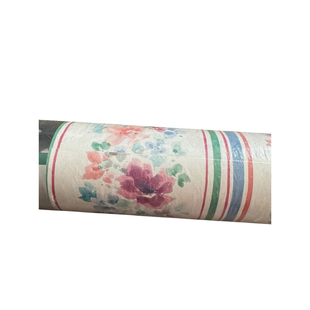 Vintage FASHION POINT  FLORAL  Wall Paper  1 Rolls Vintage Wallpaper SEALED‎